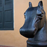 New Orleans Horse Head Hitching Post Art Print