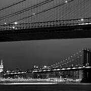 New York Bridges Art Print