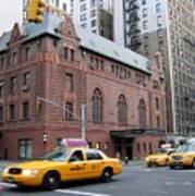 New York City Yellow Cab  - Amsterdam -  West Seventy Sixth Art Print