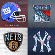 New York Giants and Yankees Decorative Novelty license Plate