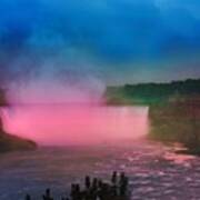 Niagara Falls At Night Art Print