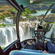 Niagara Falls Helicopter Art Print