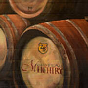 No Wine Before It's Time - Barrels-chateau Meichtry Art Print