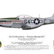 Nooky Booky I V - P-51 D Mustang Art Print