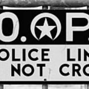 Nopd Police Barrier Art Print
