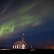 Northern Lights - Budir, Iceland - Travel Photography Art Print