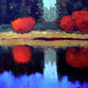 Northwest River Landscape Art Print