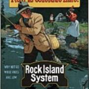 Now Is Colorado Time - Rock Island System - Retro Travel Poster - Vintage Poster Art Print