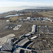 Oakland International Airport Aerial Photo Art Print
