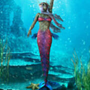 Ocean Mermaid Art Print