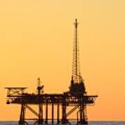 Offshore Oil And Gas Platform Art Print
