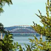 Ohio River Bridges Art Print