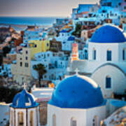 Oia Town Art Print