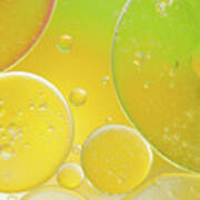 Oil And Water Bubbles Art Print