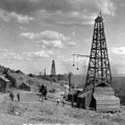 Oil Well, Wyoming, C1910 Art Print