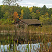 Old Bait Shop On Twin Lake_9626 Art Print