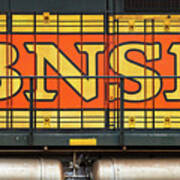 Old Bnsf Logo Art Print