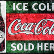 Old Coke Sign Art Print