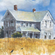 Old Farm House Painting by Richard Reinders - Pixels