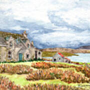 Old Farm Isle Of Lewis Scotland Art Print