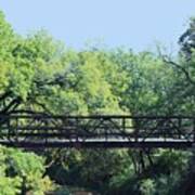 Old Iron Bridge Over Caddo Creek Art Print