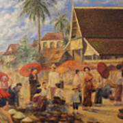 Old Luang Prabang Ii Art Print