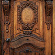 Old Ornamented Wooden Doors Art Print