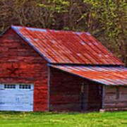 Old Red Barn With Star Art Print
