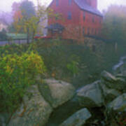 Old Red Mill Jericho Vermont Art Print