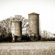 Old Silos Art Print