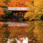 Old Sturbridge Village Covered Bridge Art Print