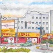 Old Tower Records In West Hollywood, California Art Print