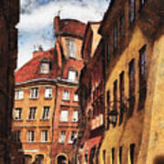Old Town In Warsaw # 22 Art Print
