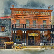 Old Western Saloon Bar Art Print