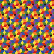 Open Hexagonal Lattice I Art Print