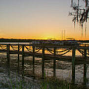 Florida - St Johns River Sunset Art Print