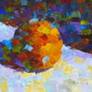 Orange Mosaic #3 Art Print