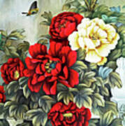 Oriental Flowers Art Print