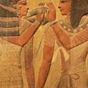 Other Treasures Of The Louvres - 7 - Hathor And Seti Art Print