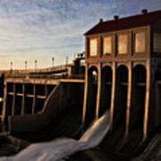 Overholser Dam Art Print