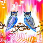 Owls Art Print