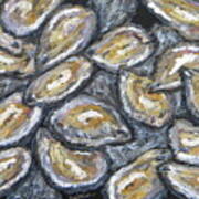 Oyster Stack Art Print