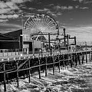 Pacific Park Bw Art Print