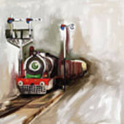 Painting 801 1 Steam Engine Art Print