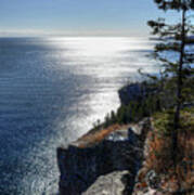 Palisade Head Lake Superior Minnesota Winter Afternoon Art Print