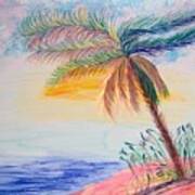 Palm Tree Ballet Art Print