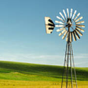 Palouse Windmill Art Print