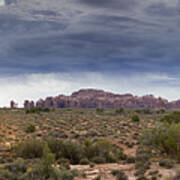 Panoramic View At Arches National Park Art Print