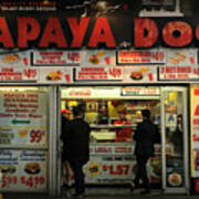 Papaya Dog - Restaurants Of New York City Art Print