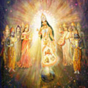 Parashakti Devi - The Great Goddess In Space Art Print
